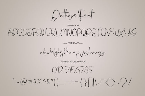 Battique Font Poster 5