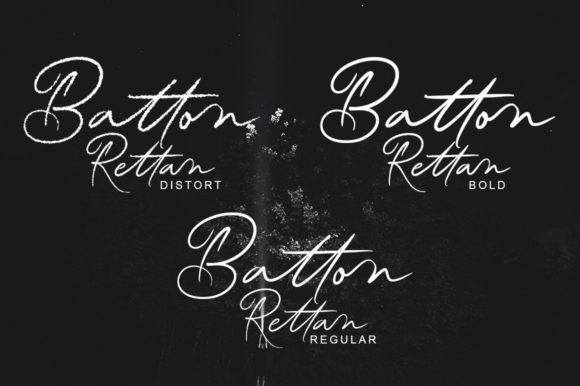 Batton Rettan Font Poster 4