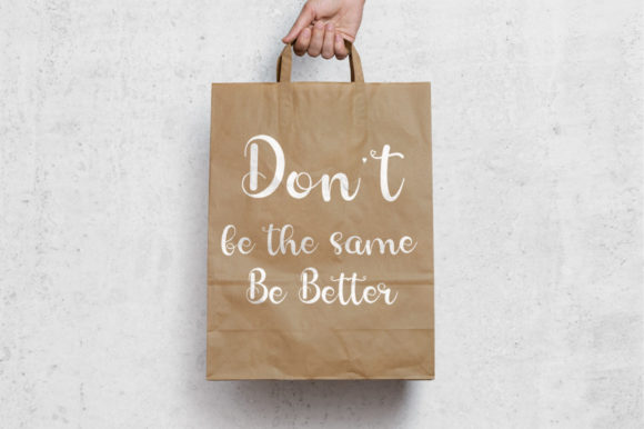 Be Better Font Poster 4