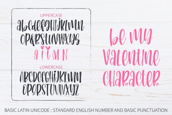 Be My Valentine Font Poster 7
