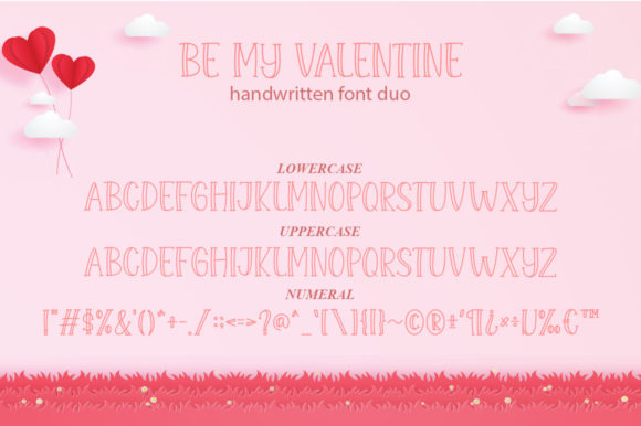 Be My Valentine Font Poster 5