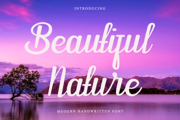 Beautiful Nature Font Poster 1