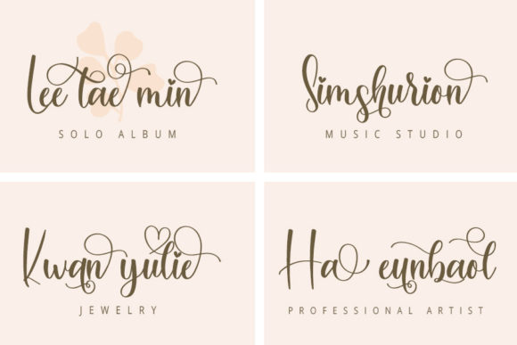 Beauty Lalisa Font Poster 2