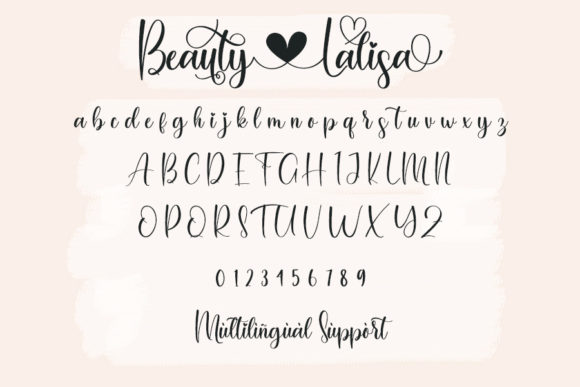 Beauty Lalisa Font Poster 5