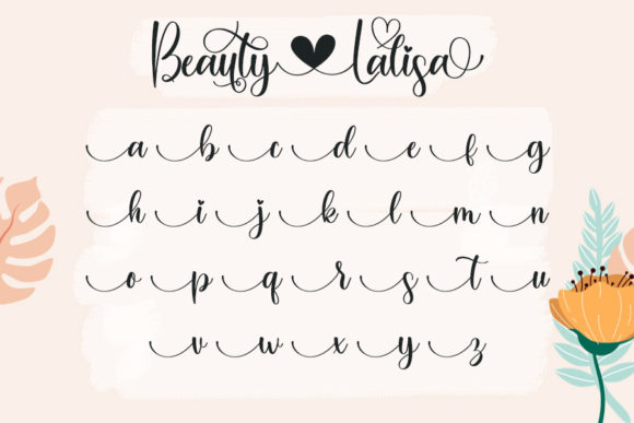 Beauty Lalisa Font Poster 6