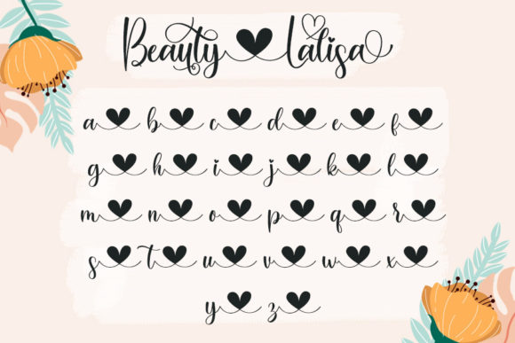 Beauty Lalisa Font Poster 7