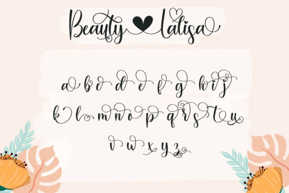 Beauty Lalisa Font Poster 8