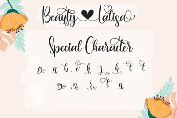 Beauty Lalisa Font Poster 9