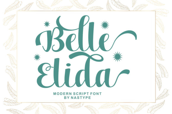 Belle Elida Font Poster 7