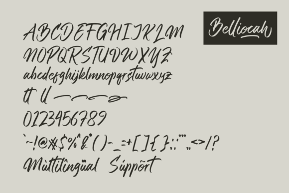 Belliocah Font Poster 6