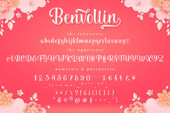 Benvollin Font Poster 12