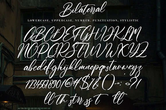 Bilaterral Font Poster 10