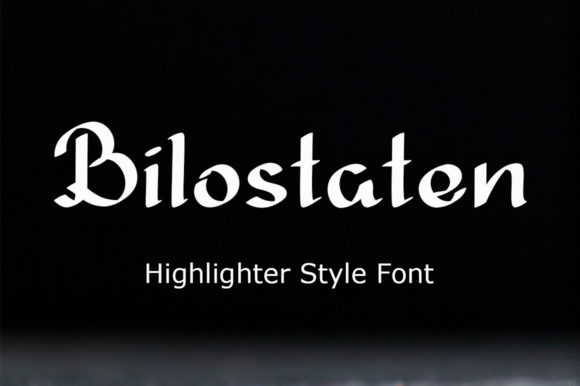 Bilostaten Font