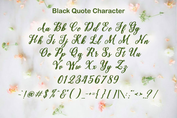 Black Quote Font Poster 5