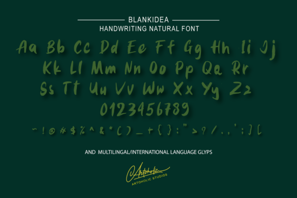 Blankidea Font Poster 3