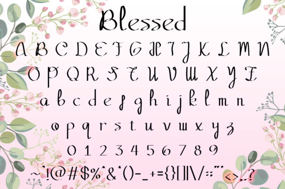 Blessed Font Poster 2