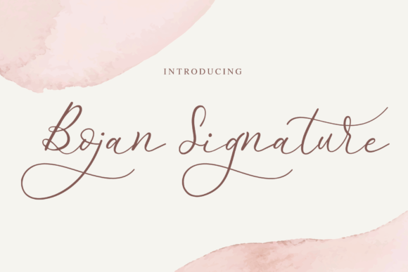 Bojan Signature Font