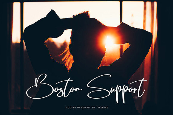 Boston Support Font Poster 8