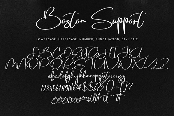 Boston Support Font Poster 10