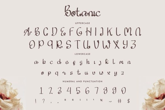 Botanic Font Poster 4