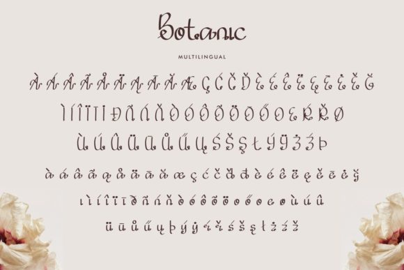 Botanic Font Poster 7