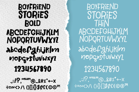 Boyfriend Stories Font Poster 11