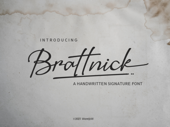 Brattnick Font Poster 1