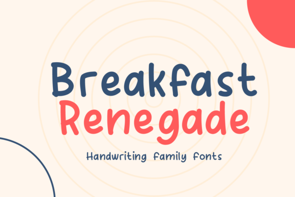 Breakfast Renegade Font Poster 1