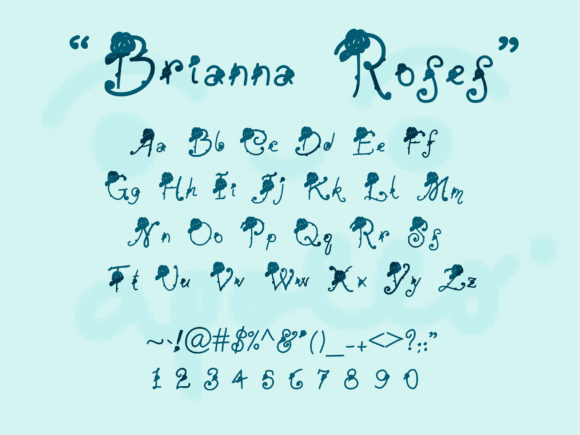 Brianna Roses Font Poster 3