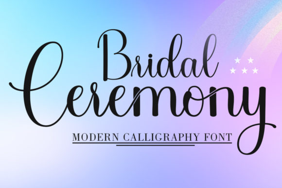 Bridal Ceremony Font Poster 11