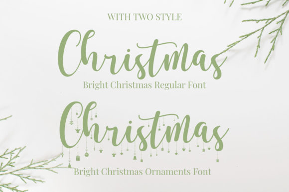 Bright Christmas Font Poster 2