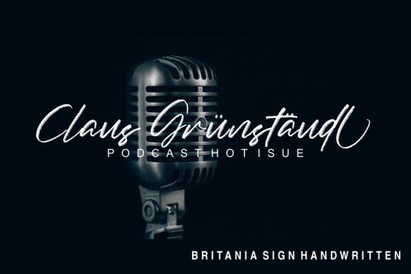 Britania Sign Font Poster 11