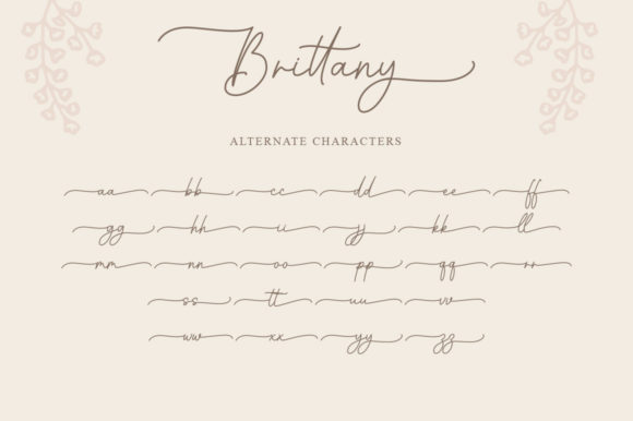 Brittany Font Poster 8
