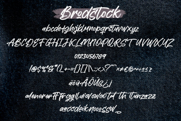 Brodstock Font Poster 5