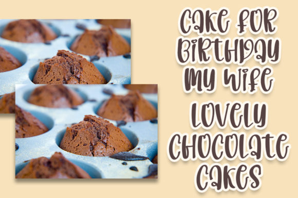 Brown Cakes Font Poster 2