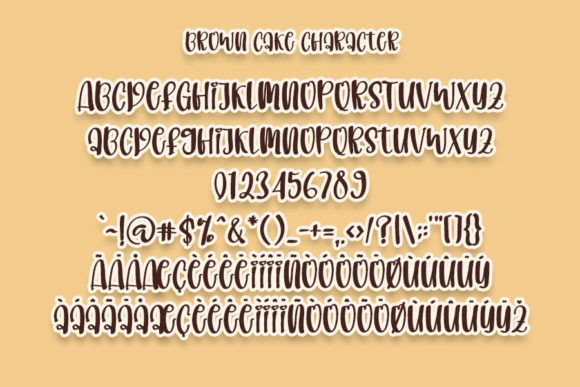 Brown Cakes Font Poster 3