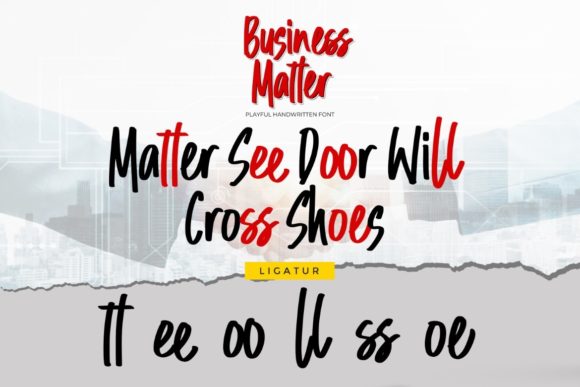 Business Matter Font Poster 8