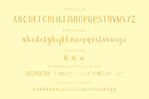 Butter Font Poster 3