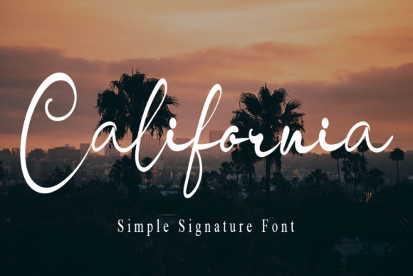 California Font Poster 1