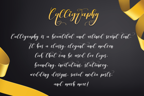 Calligraphy Font Poster 2