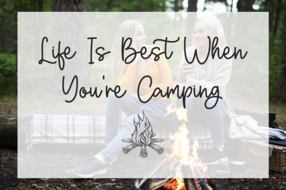 Camping Time Font Poster 2