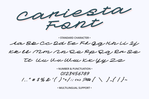 Cariesta Font Poster 9