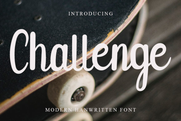 Challenge Font Poster 1