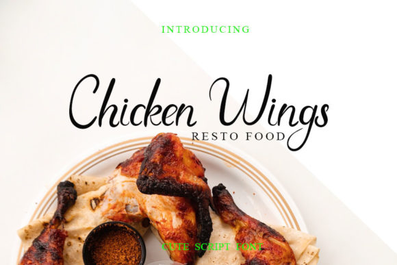 Chicken Wings Font Poster 1