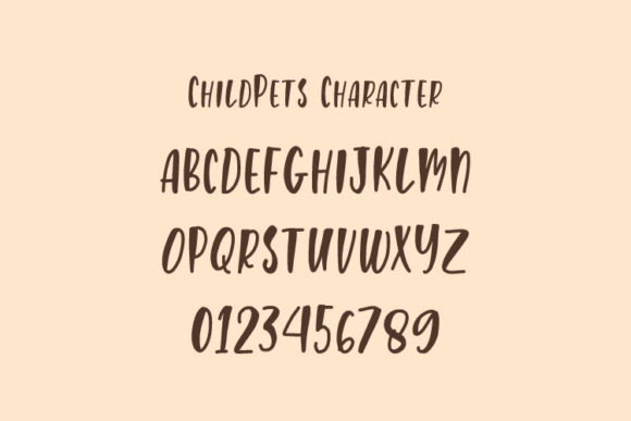 ChildPets Font Poster 4