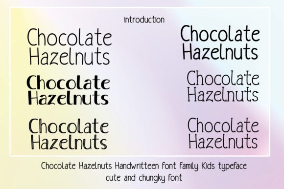 Chocolate Hazelnuts Font Poster 2