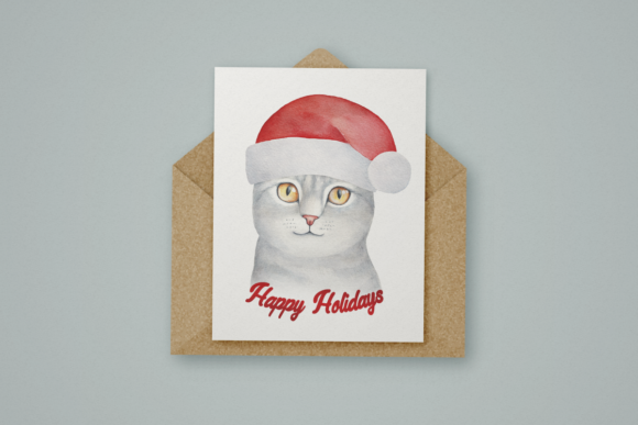 Christmas Cat Font Poster 3