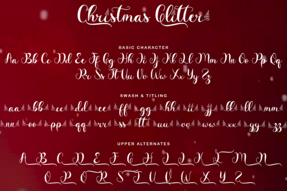 Christmas Glitter Font Poster 7