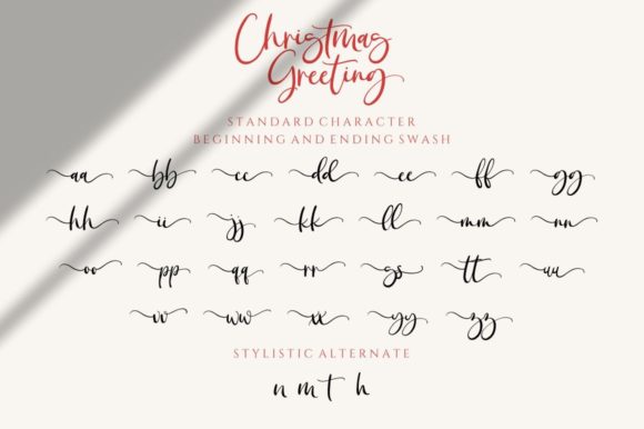 Christmas Greeting Font Poster 11