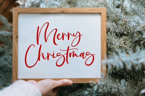 Christmas Greeting Font Poster 3